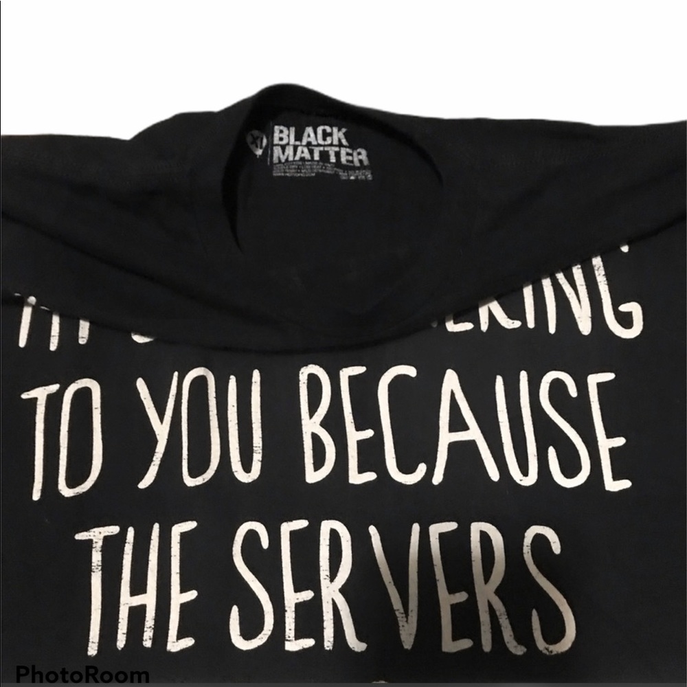 BLACK MATTER TEE SHIRT SIZE XL - Picture 2 of 3